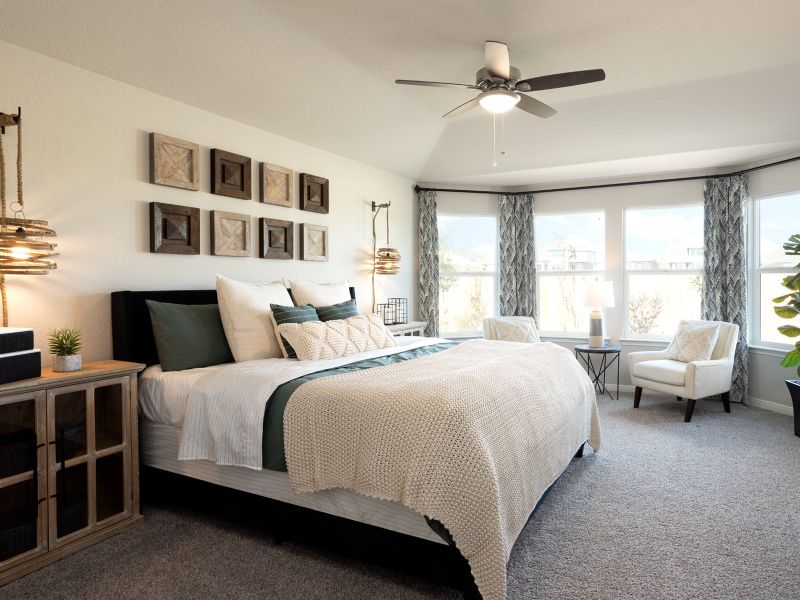 Furnished interior in a model home at Sagebrooke - Premier Series in San Antonio (Image 9).