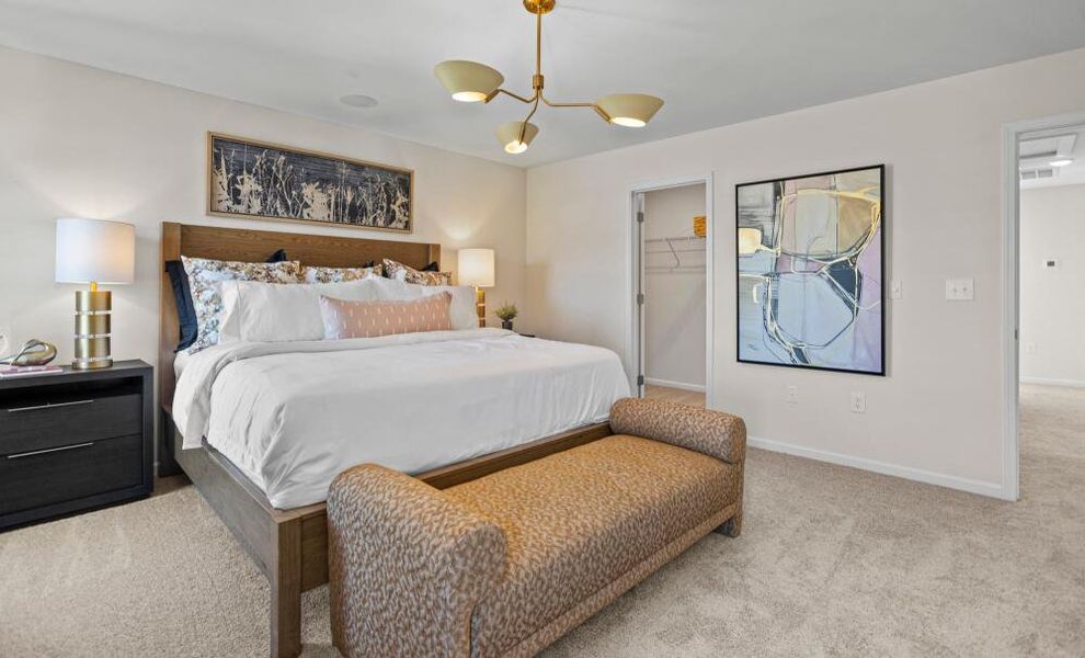 Furnished interior in a model home at Chandler Ridge in McLeansville (Image 18).