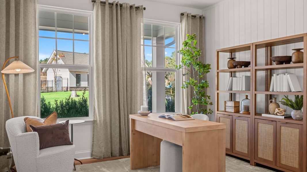 Furnished interior in a model home at Whispering Pines in Franklinton (Image 5).