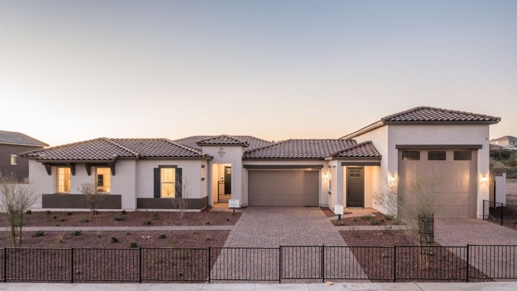 Front exterior of a home in the The Foothills at Arroyo Norte community, located in New River, AZ (Image 10). Front exterior of a home in the The Foothills at Arroyo Norte community, located in New River, AZ (Image 10).
