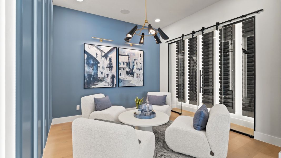 Furnished interior in a model home at Glynlea Country Club 60' in Port St. Lucie (Image 22).