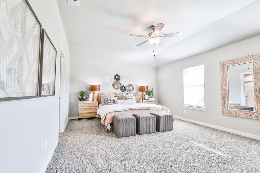 Furnished interior in a model home at Viridian in Lubbock (Image 10).