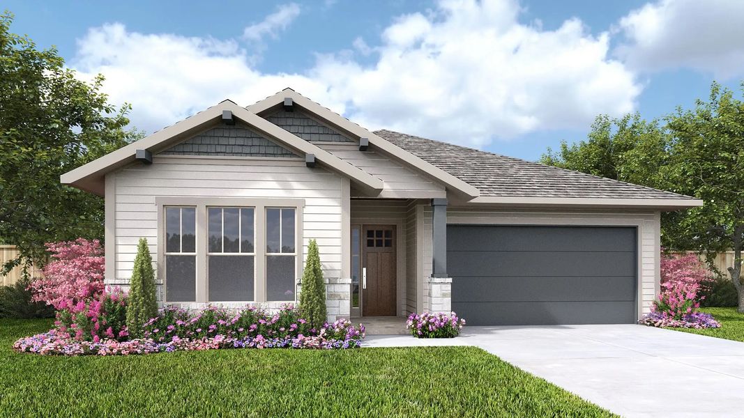 Front exterior of a home in the Hyland Trail 50' community, located in Green Cove Springs, FL (Image 6).