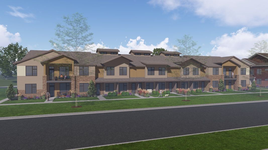 Front exterior of a home in the Northfield at Old Town community, located in Fort Collins, CO (Image 6).
