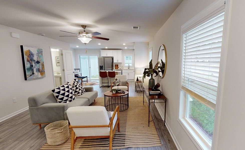 Furnished interior in a model home at Village at Boulware in Lugoff (Image 33).