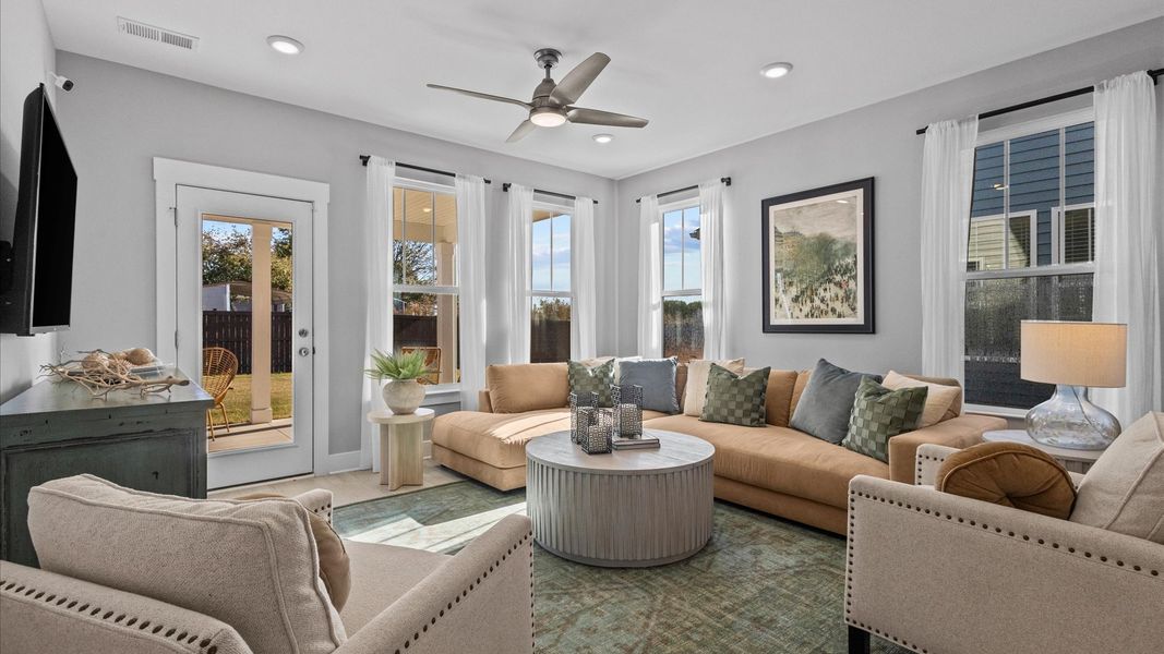 Furnished interior in a model home at Harrier Point in Woodruff (Image 22). Furnished interior in a model home at Harrier Point in Woodruff (Image 22).