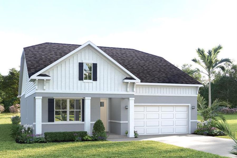 Front exterior of a home in the Silver Oaks community, located in Port St. Lucie, FL (Image 10).