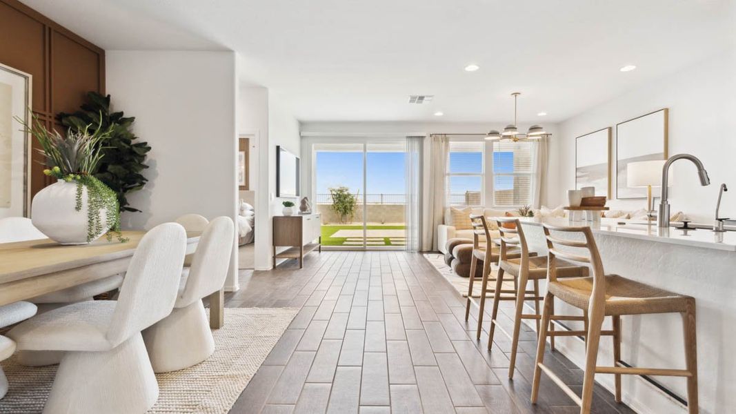 Furnished interior in a model home at Moonlight in Maricopa (Image 8).