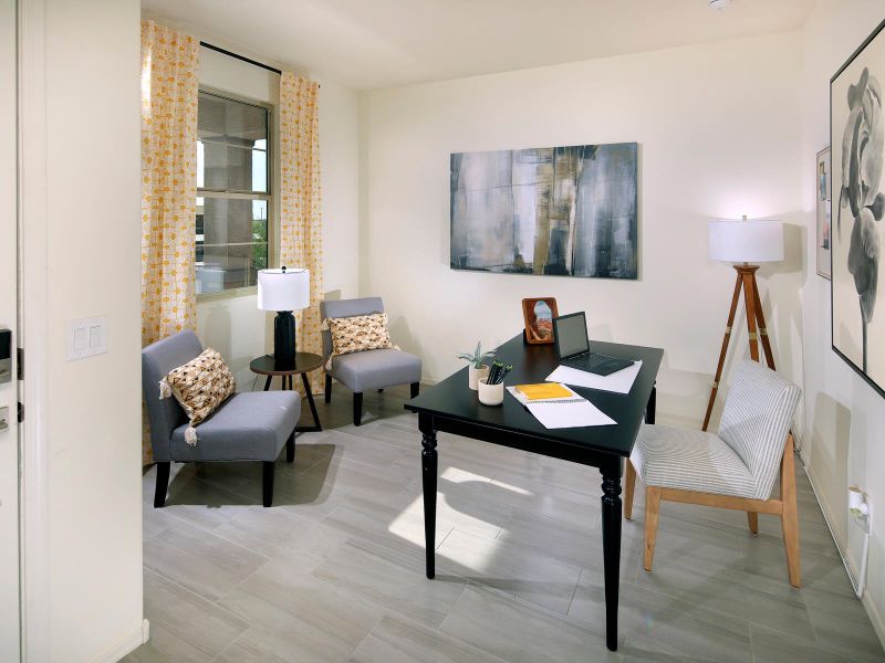 The 2380 floorplan modeled at Meadows at Rancho Marana in Marana, AZ.