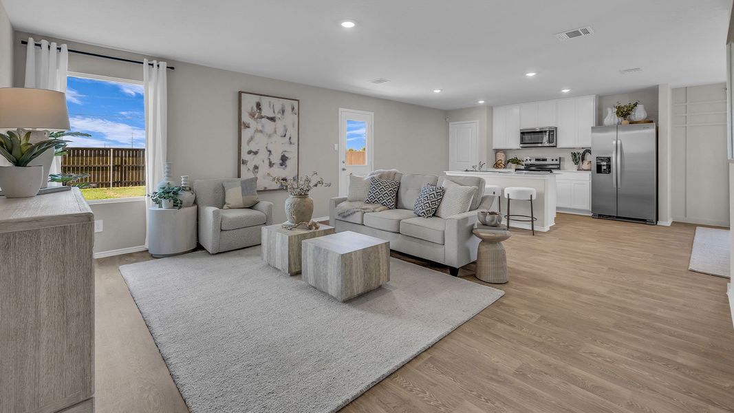 Furnished interior in a model home at Sunset Oaks in Maxwell (Image 10).