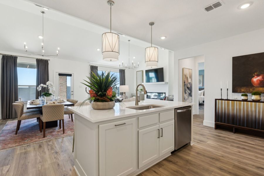 Furnished interior in a model home at Painted Tree Woodland West in McKinney (Image 43). Furnished interior in a model home at Painted Tree Woodland West in McKinney (Image 43).