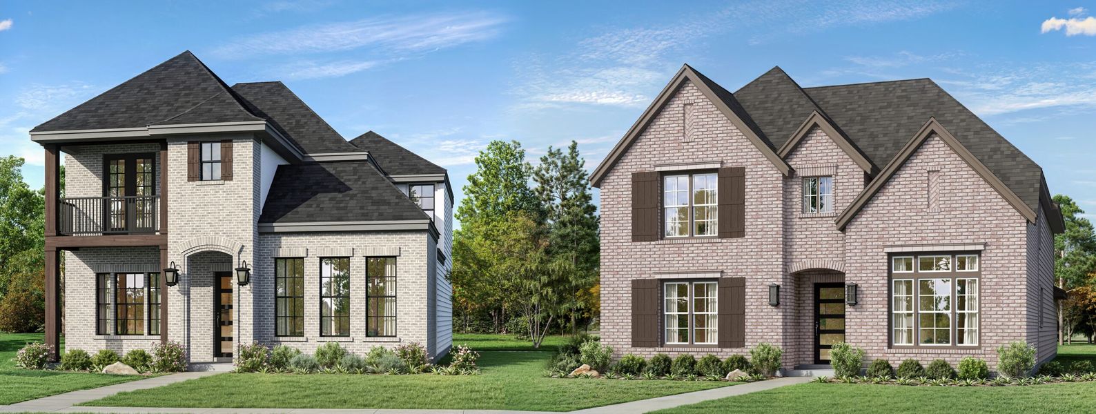 Front exterior of a home in the Fields - Brookside community, located in Frisco, TX (Image 5). Front exterior of a home in the Fields - Brookside community, located in Frisco, TX (Image 5).