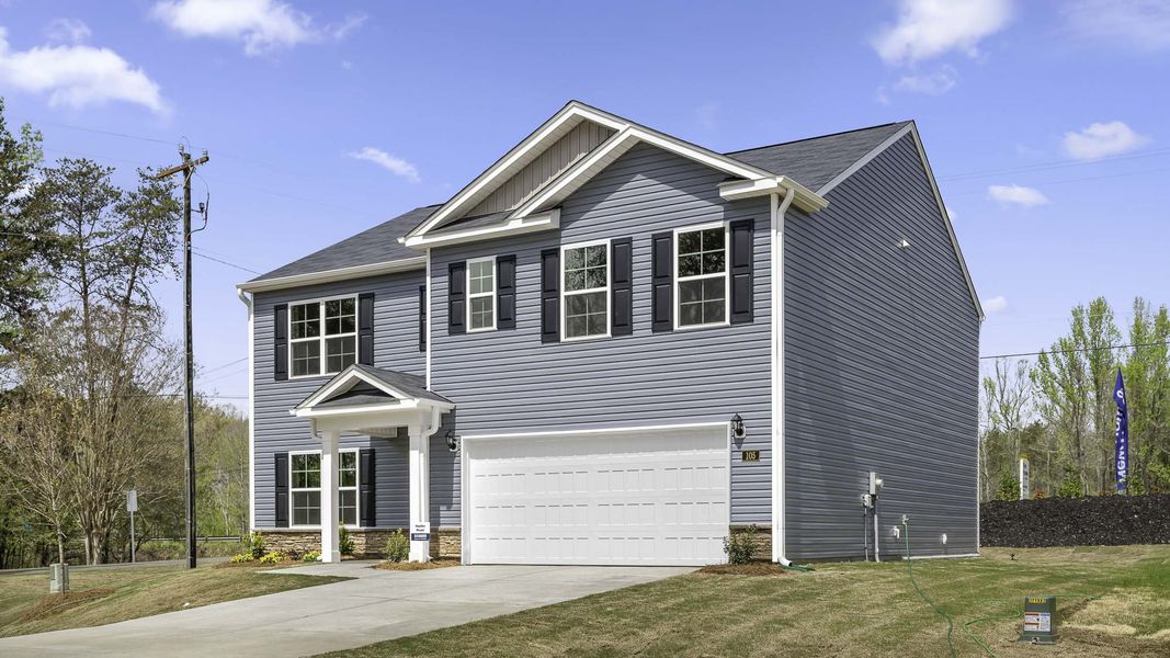 Front exterior of a home in the Greystone North community, located in Stoneville, NC (Image 2). Front exterior of a home in the Greystone North community, located in Stoneville, NC (Image 2).