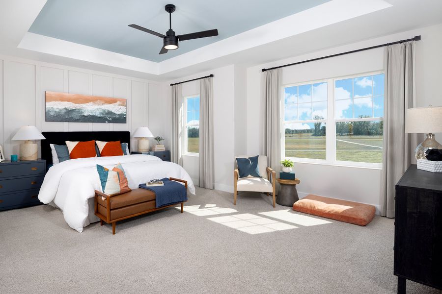 Furnished interior in a model home at Persimmon Place – Garden Series in Wesley Chapel (Image 10).