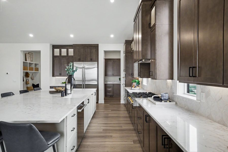 Furnished interior in a model home at Jackson Creek in Monument (Image 75).
