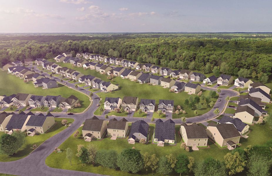 Aerial Rendering of Zanes Creek Aerial Rendering of Zanes Creek