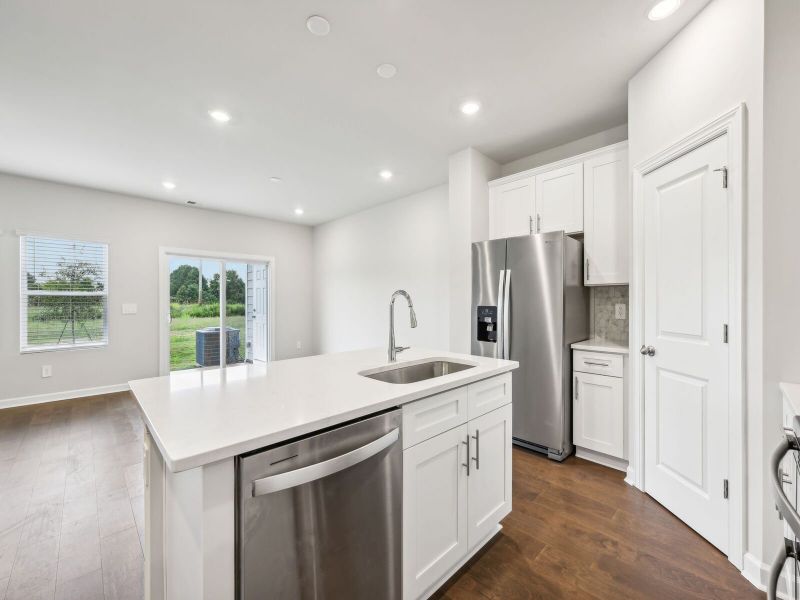 Furnished interior in a model home at Hawkins Meadows in Spencer (Image 5).