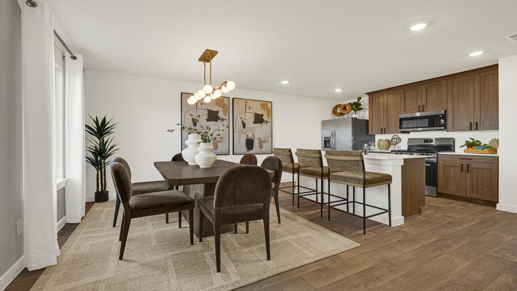 Furnished interior in a model home at Westward Pointe in Sealy (Image 9).