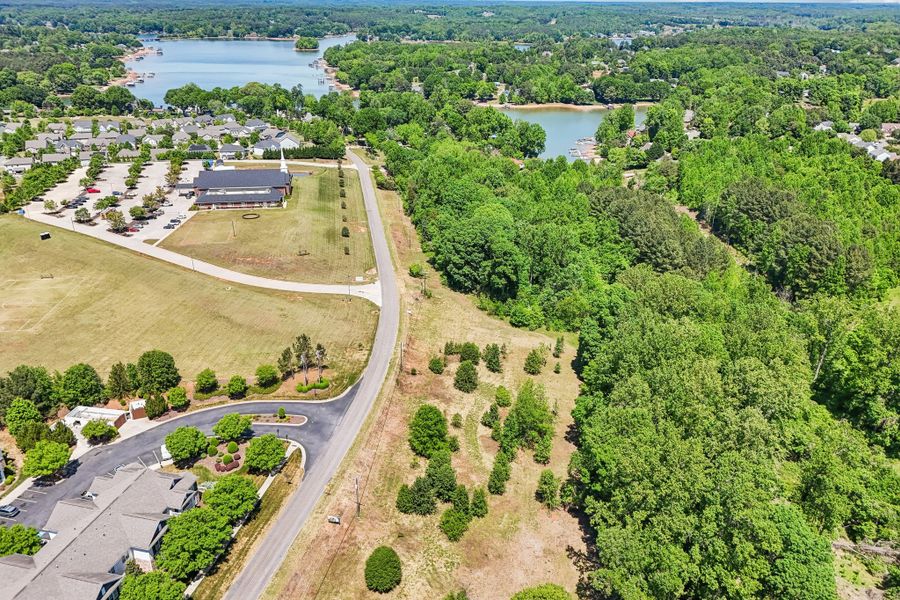 Aerial view of the Trillium Reserve at Lake Norman community in Mooresville, NC, showing layout and nearby surroundings (Image 15). Aerial view of the Trillium Reserve at Lake Norman community in Mooresville, NC, showing layout and nearby surroundings (Image 15).