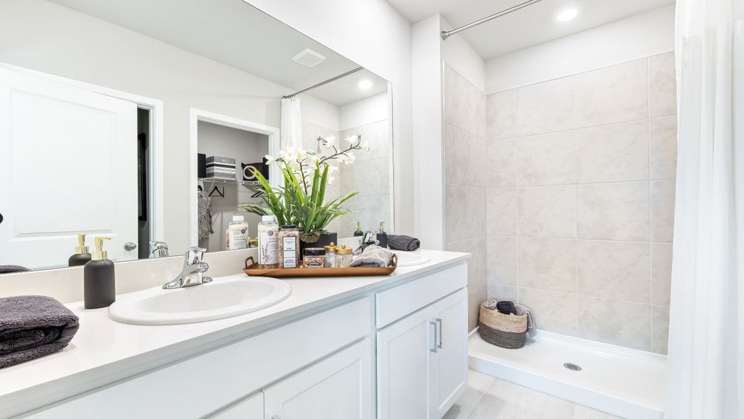 Furnished interior in a model home at Palmetto Landing at Babcock Ranch in Punta Gorda (Image 33).
