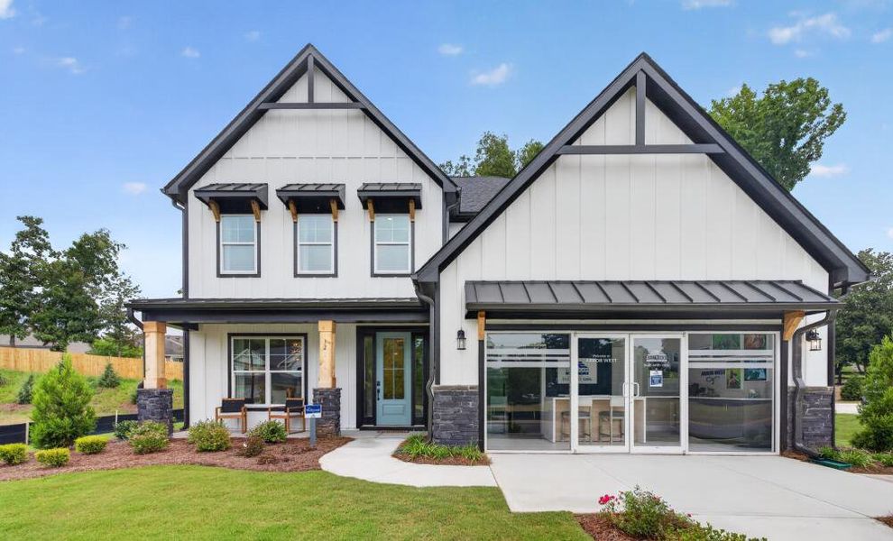 Front exterior of a home in the Arbor West community, located in Dawsonville, GA (Image 2).
