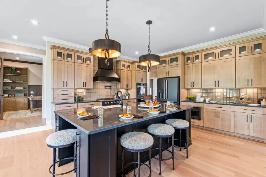 Furnished interior in a model home at The Meadows at Majors Drive in Cumming (Image 25).