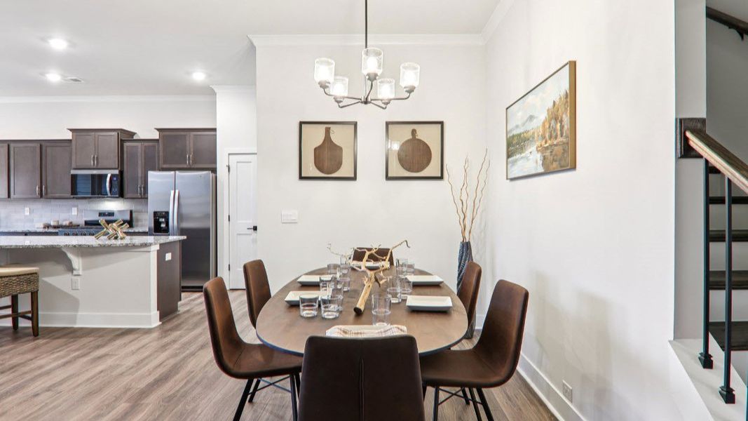 Furnished interior in a model home at Reserve at Tap Root Farms in Fletcher (Image 13).