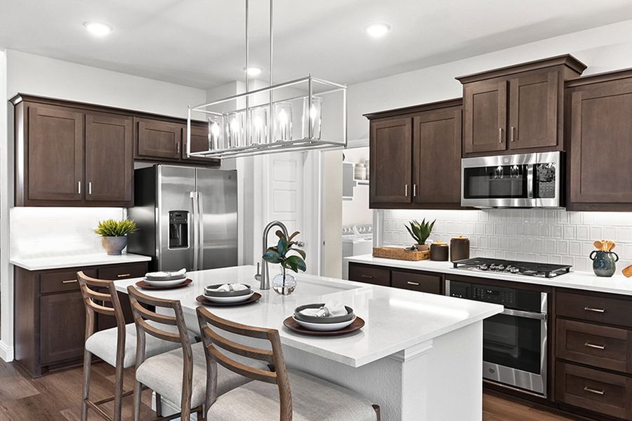 Furnished interior in a model home at La Terra at Uptown Celina in Celina (Image 20).