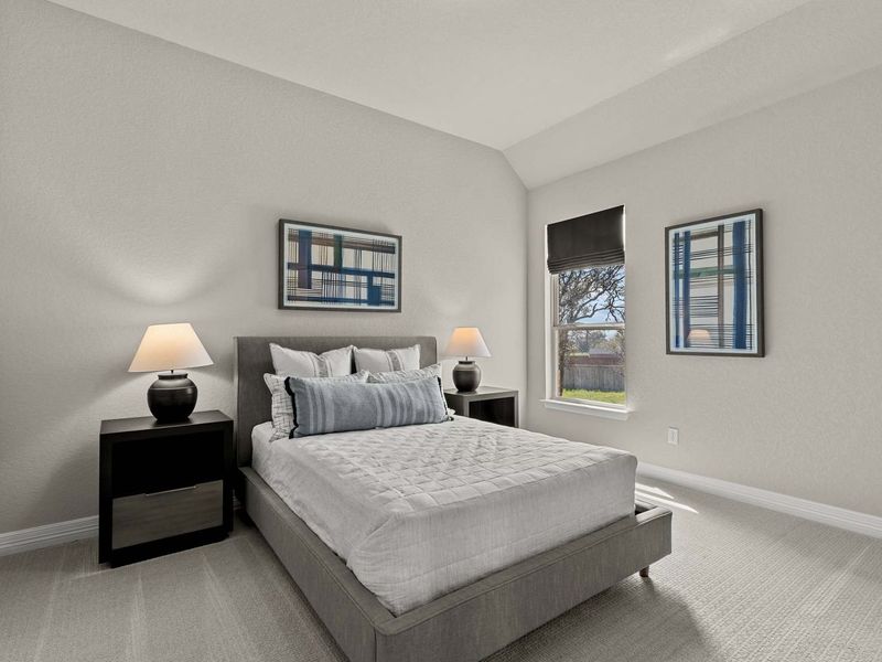 Furnished interior in a model home at Potranco Oaks in Castroville (Image 27).