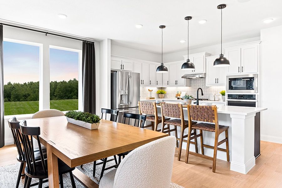 Furnished interior in a model home at Sutton Fields in Celina (Image 6).