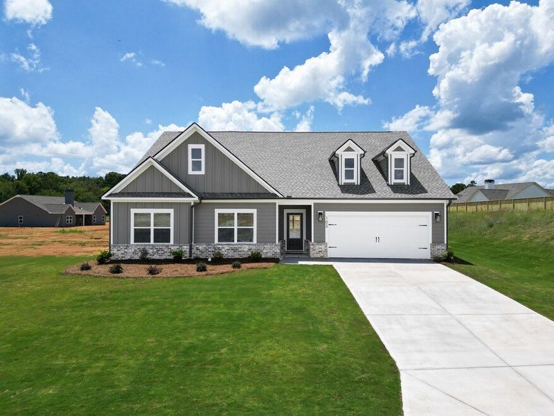 Front exterior of a home in the Harmony Farms community, located in Eatonton, GA (Image 5).
