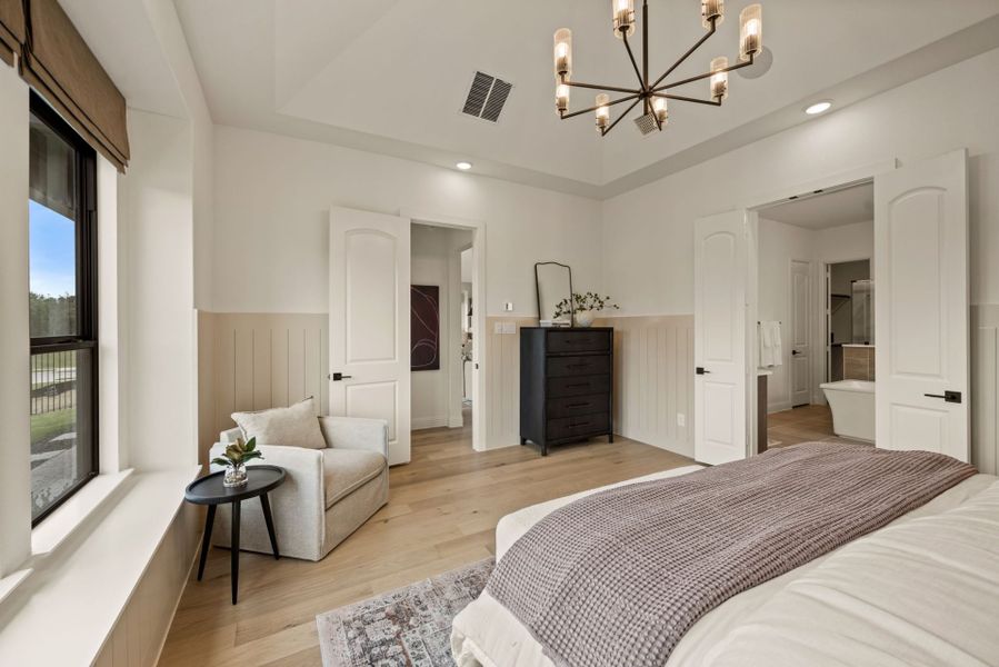 Furnished interior in a model home at Park Hills in Rockwall (Image 13). Furnished interior in a model home at Park Hills in Rockwall (Image 13).