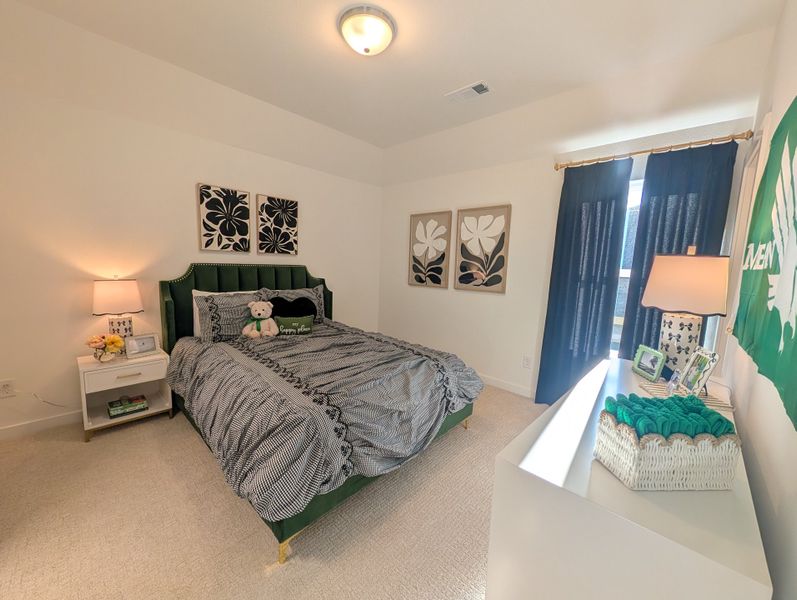 Furnished interior in a model home at Landmark in Denton (Image 28).