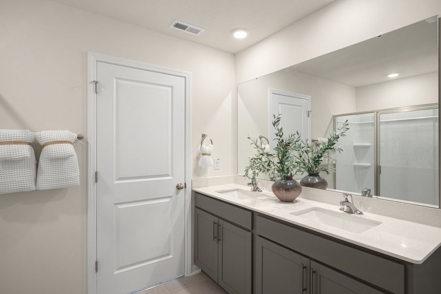 Furnished interior in a model home at Hoke Loop Ridge in Fayetteville (Image 20). Furnished interior in a model home at Hoke Loop Ridge in Fayetteville (Image 20).