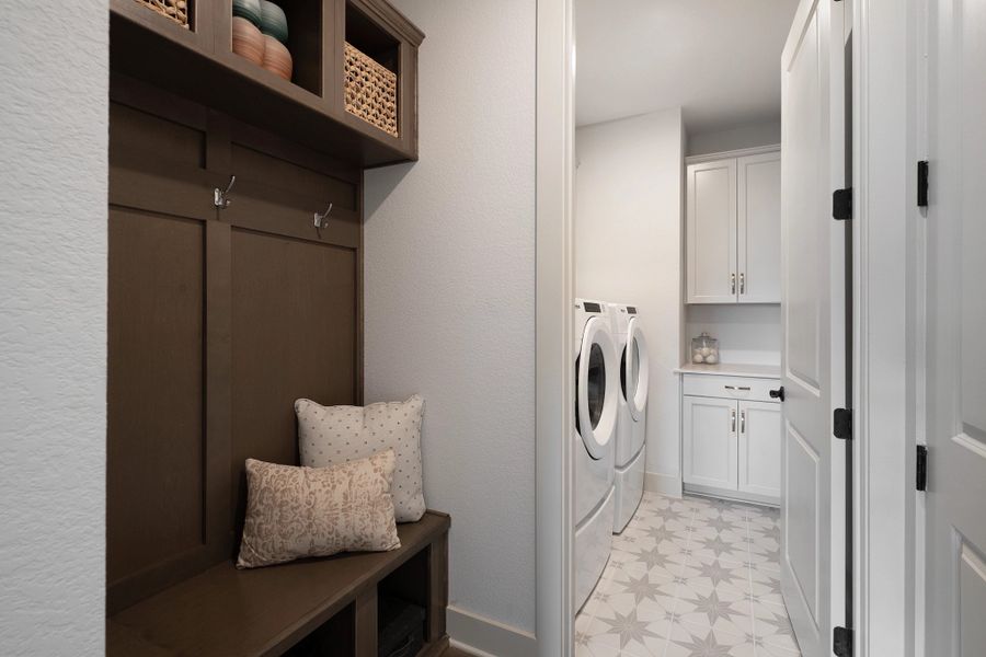 Furnished interior in a model home at Provence 70s in Austin (Image 7). Furnished interior in a model home at Provence 70s in Austin (Image 7).