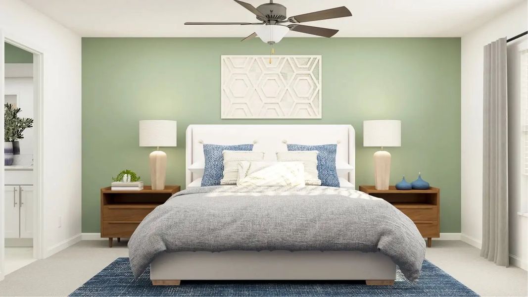 Furnished interior in a model home at New Port Corners: The Estates in New Port Richey (Image 9).