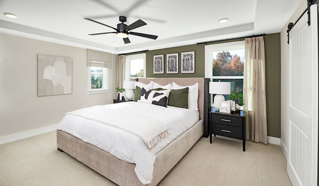 Furnished interior in a model home at Williamsport Landing in Columbia (Image 7).