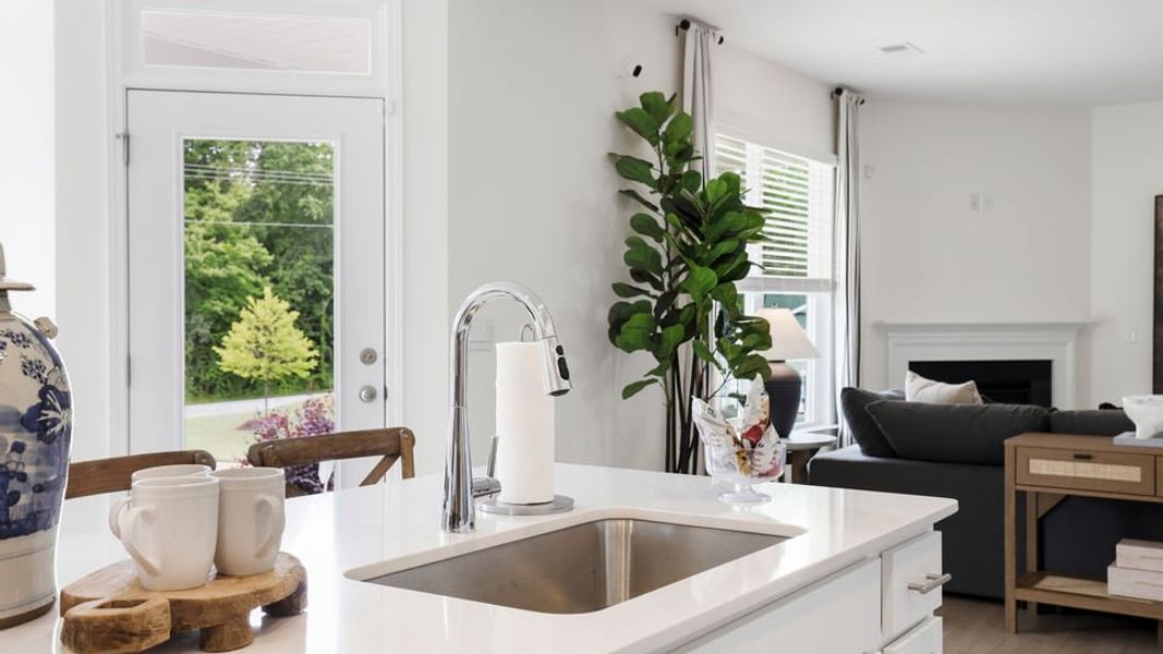 Furnished interior in a model home at Sherwood Gardens in Landrum (Image 26).