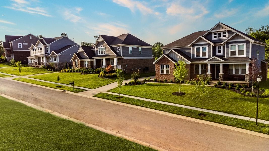 Front exterior of a home in the The Estates and Meadows at Floyds Fork community, located in Louisville, KY (Image 19).