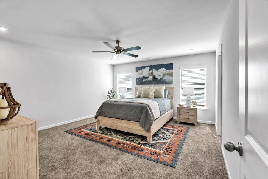 Furnished interior in a model home at The Reserve at Chapel Hill Phase II in Douglasville (Image 22).