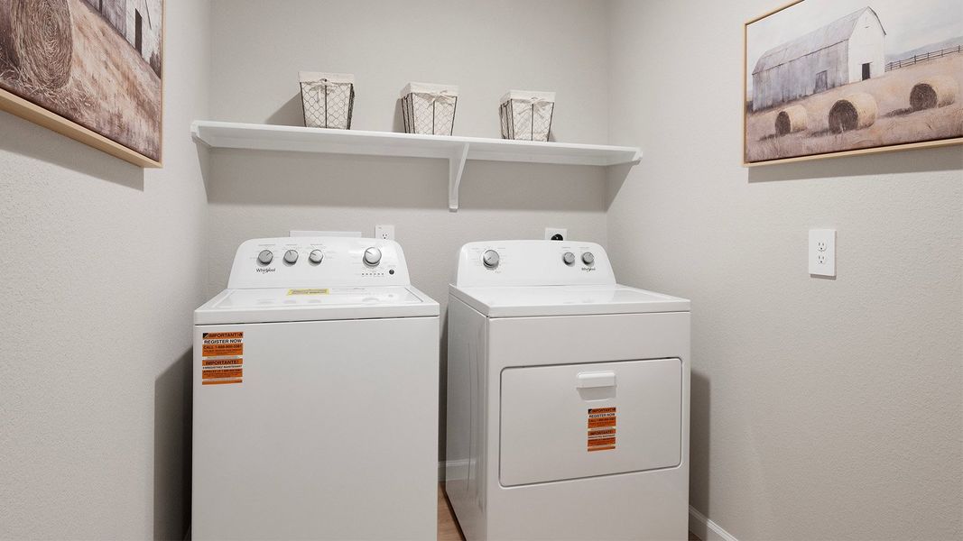 Furnished interior in a model home at Wilkins Valley in Brenham (Image 26).