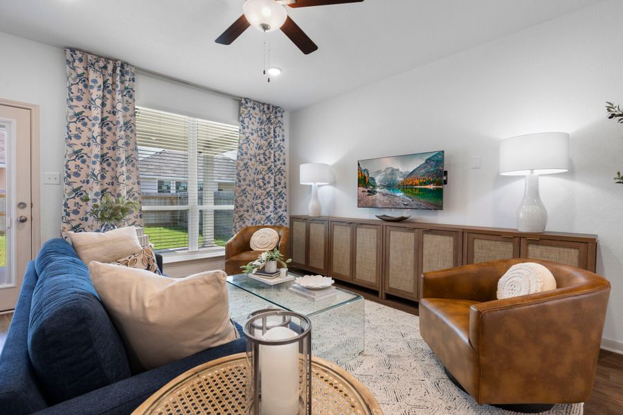 Furnished interior in a model home at Gourd Creek in Bryan (Image 4).