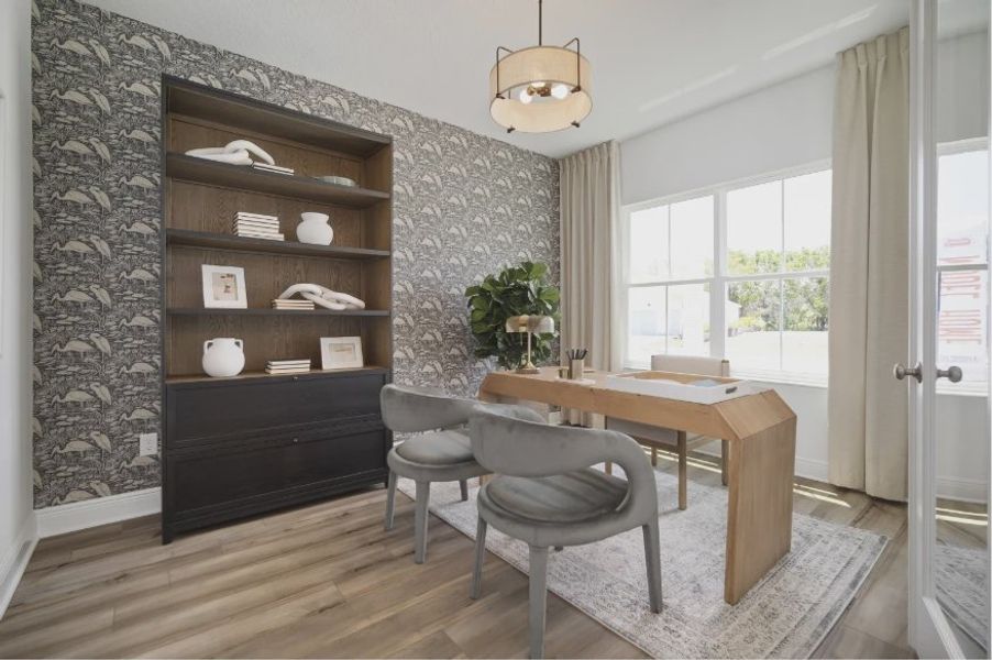 Furnished interior in a model home at North River Ranch in Parrish (Image 53). Furnished interior in a model home at North River Ranch in Parrish (Image 53).