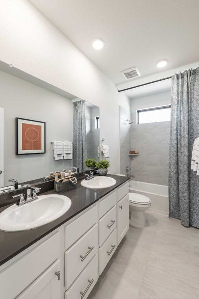 Furnished interior in a model home at Tompkins Reserve in Katy (Image 35). Furnished interior in a model home at Tompkins Reserve in Katy (Image 35).