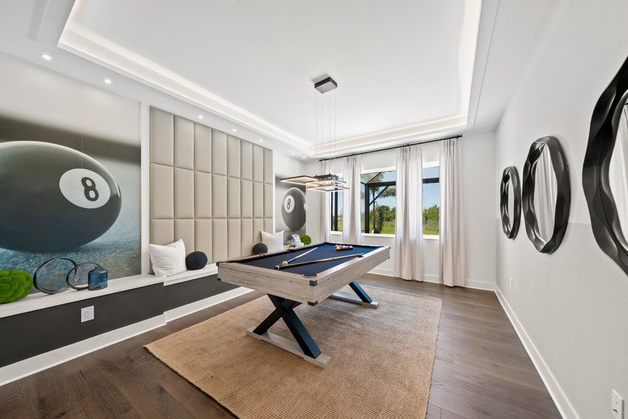 Furnished interior in a model home at Palmera at Wellen Park in Venice (Image 22).