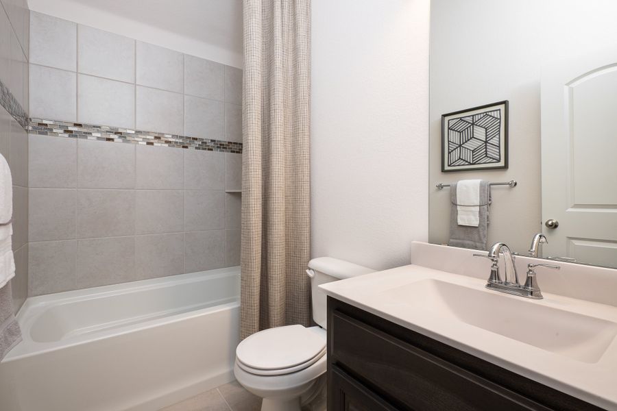 Furnished interior in a model home at Chisholm Hills in Cleburne (Image 35).