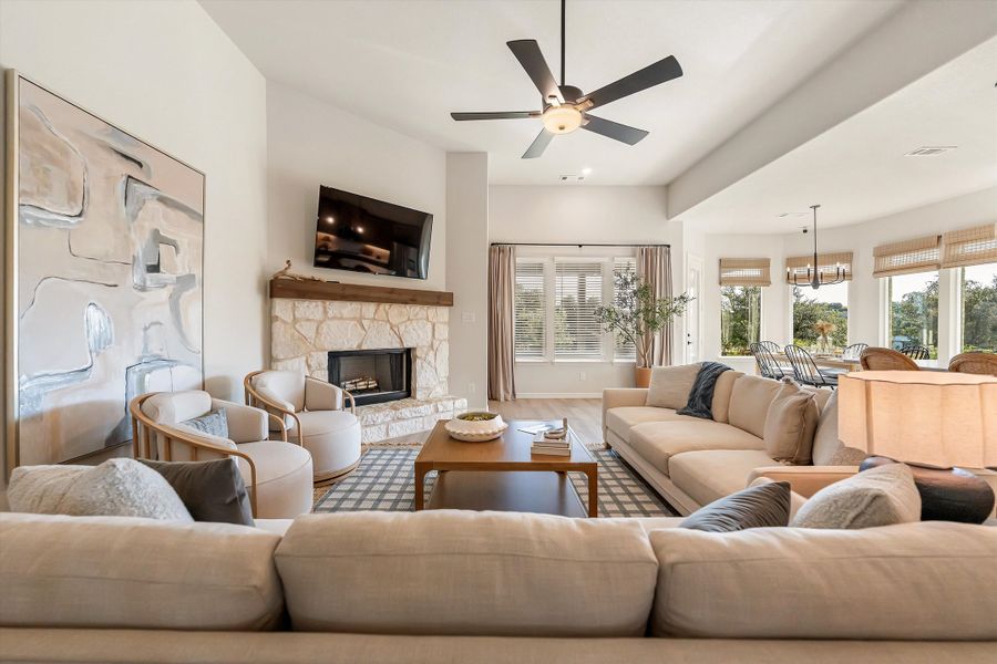 Furnished interior in a model home at Oak Grove Addition in Springtown (Image 28).