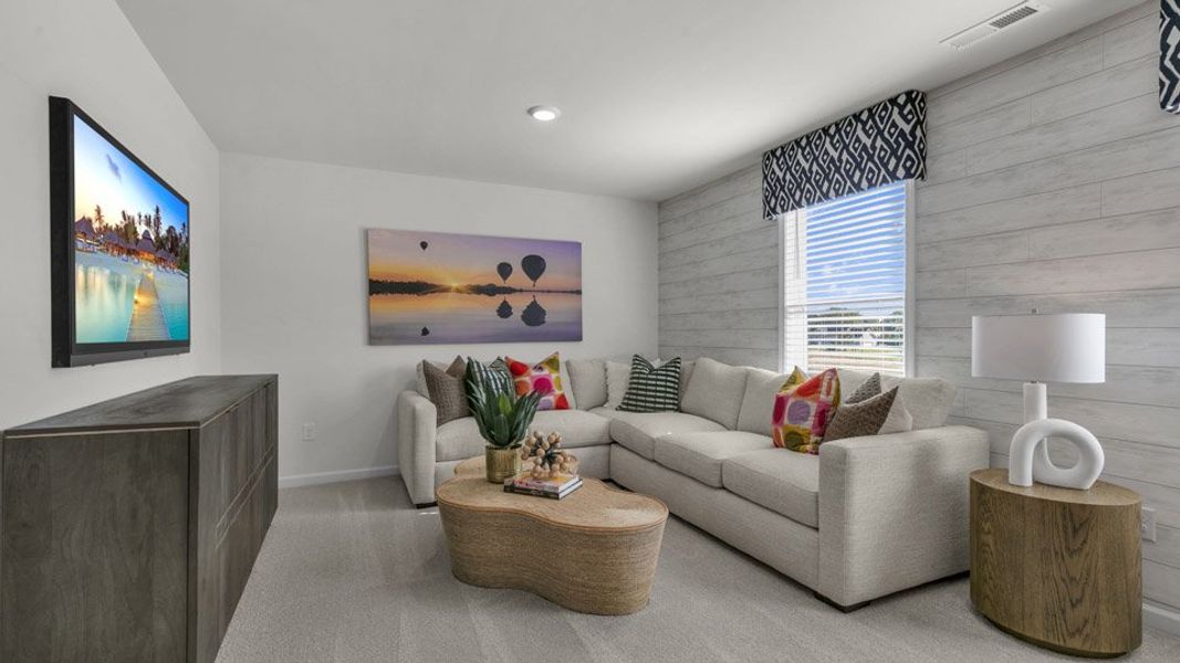 Furnished interior in a model home at Eagle Creek in Fuquay Varina (Image 20).