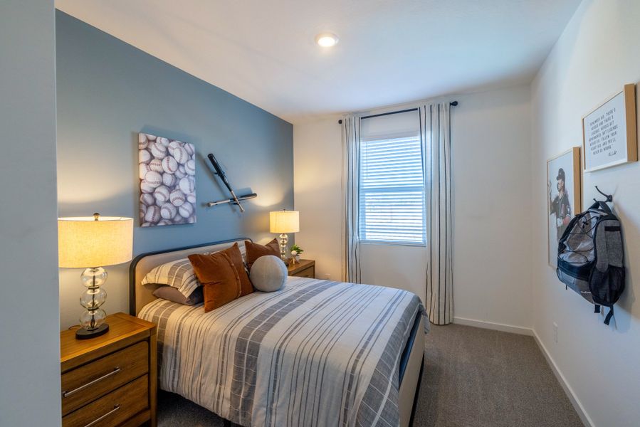 Furnished interior in a model home at Mountain View Estates Reserve Series in Buckeye (Image 7).