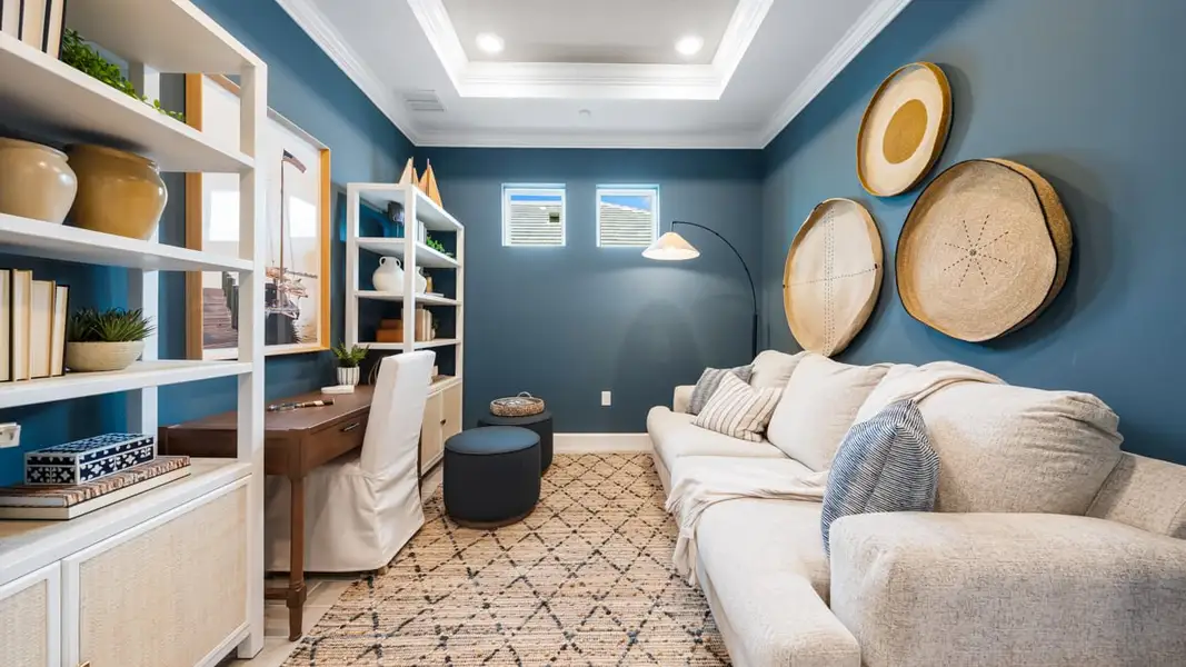 Furnished interior in a model home at Esplanade at Wiregrass Ranch in Wesley Chapel (Image 24).